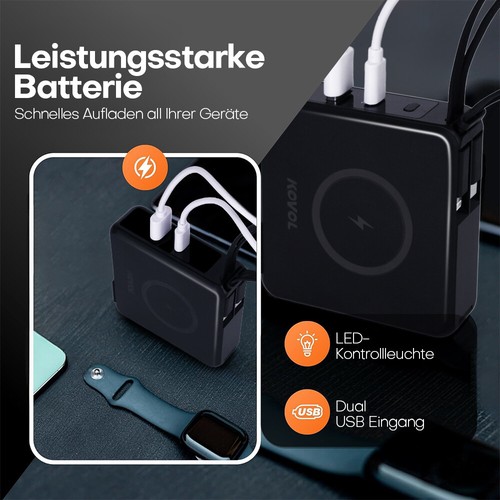 22.5W Magnetische Wireless Powerbank EU Stecker 20000mAh für iPhone 15/14/13/12 - Photo 12/20
