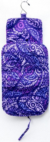 Vera Bradley Medium Travel Organizer in Paisley AmethysMakeup Travel Home NWT - Picture 2 of 4
