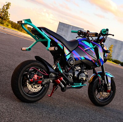 Grom MSX125 Graphics Oil Splash JDM Decal Sticker Kit 2013 2014 2015 2016 