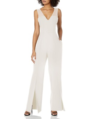 NEW BCBG MAXAZRIA VICKTORIA SLEEVELESS FRONT SLIT WIDE LEG 