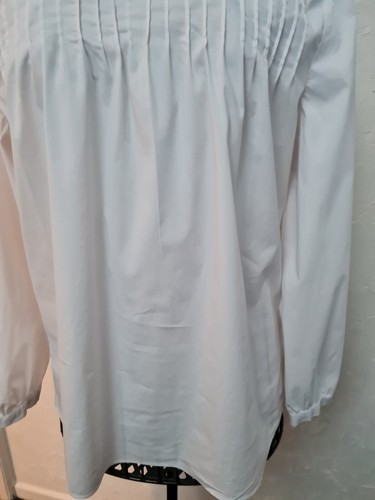 Esprit Womens Cotton Shirt Blouse White Size 12 - Picture 9 of 10