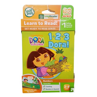 Dora Leap Reader Jr/Tag Jr Book-Learn To Read-Spanish-English