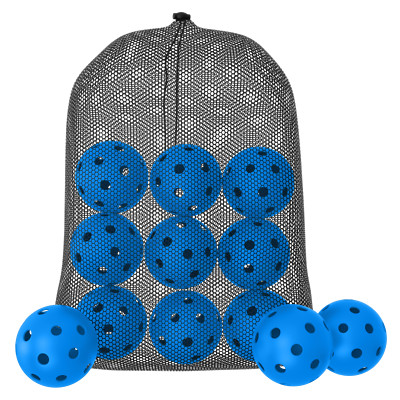 GCA Pro Blue Indoor Pickleballs 26 Hole USA Approved Tournament Free Mesh Bag