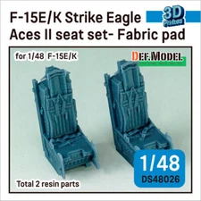 DEF Model 1/48 F-15E/K Strike Eagle Aces II Seats set Fabric pad ver