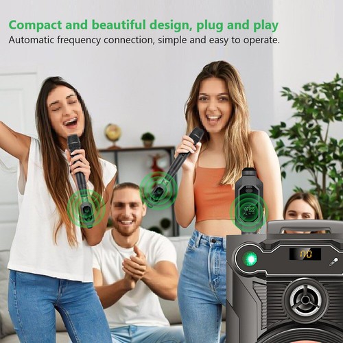 Kabelloser XLR Sender Empfänger für dynamisches Mikrofon Audio Mixer Lautsprec - Bild 14 von 24