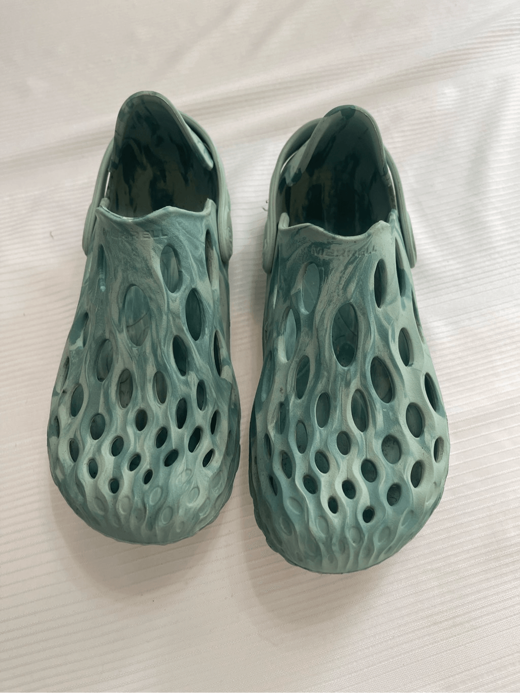 Merrell Hydro Moc Elements sandali donna verdi slip on casual acqua taglia 6 1 2