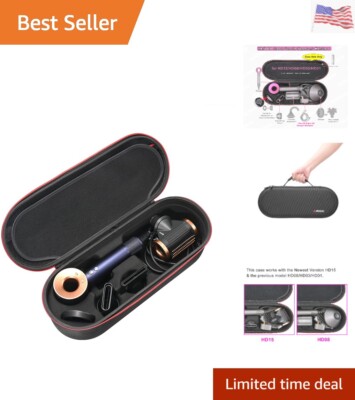 Hard Case for Dyson Supersonic Hair Dryer HD15 HD08 HD07 HD03 HD01-Fits Compl...