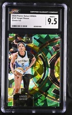 2024 Select WNBA Angel Reese Green Ice Prizm RC Premier 147 CGC 9.5