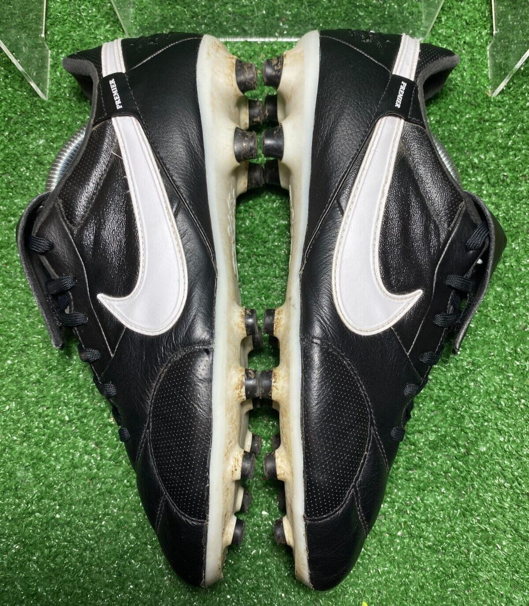 Nike Tiempo Premier サッカーシューズ Nike Tiempo Premier Black White & Blue US 10 UK 9 Hand Made