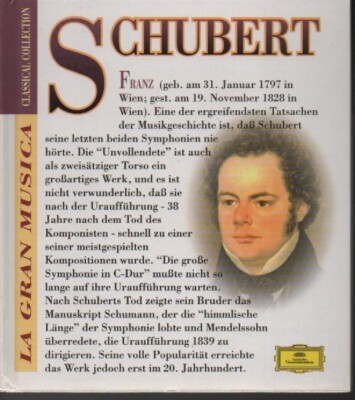 FRANZ SCHUBERT - LA GRAN MUSICA - CLASSICAL COLLECTION '' BUCH & CD #41#