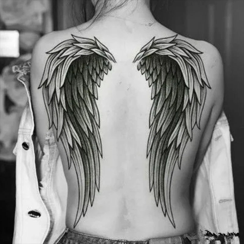 Discover 135+ full back angel wings tattoo best tnbvietnam.edu.vn