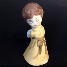 Nativity Angel Christmas Bell JASCO Vintage 1978 Porcelain