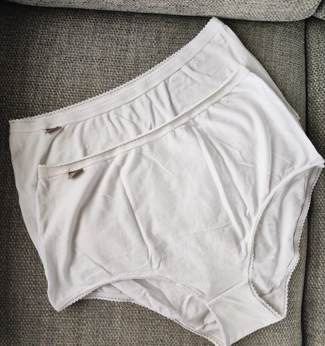 Culotte Gainante Playtex Caresse Midi - Taille 5 - Blanc Microfibre - Neuf Avec étiquettes