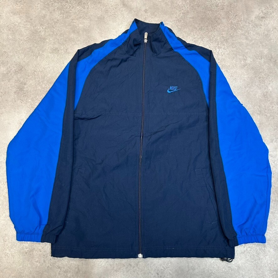SACAI X NIKE Nike Track Jacket Uomo Grande Vintage Swoosh Club Logo Giacca a Vento Sportiva Blu