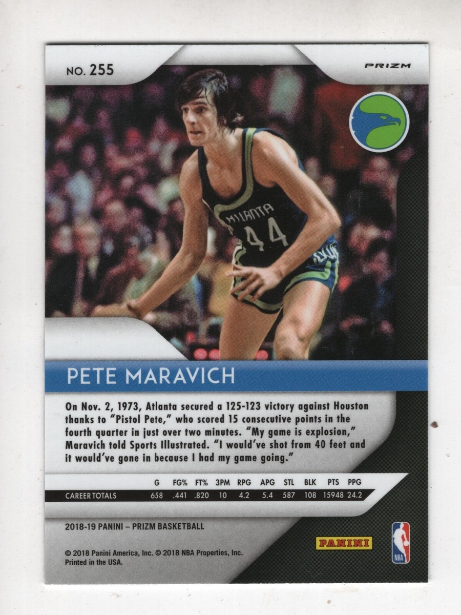 2018-19 Panini Prizm RED WHITE & BLUE #255 Prizm Pete Maravich | eBay