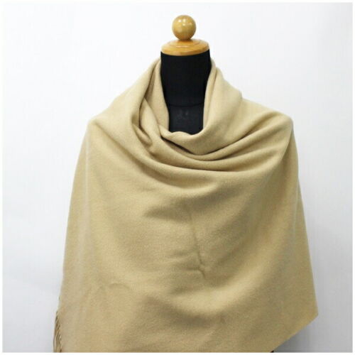Authentic Lancetti Large Stole Beige Used AB Rank LANCETTI | Women's Women's - Picture 1 of 3