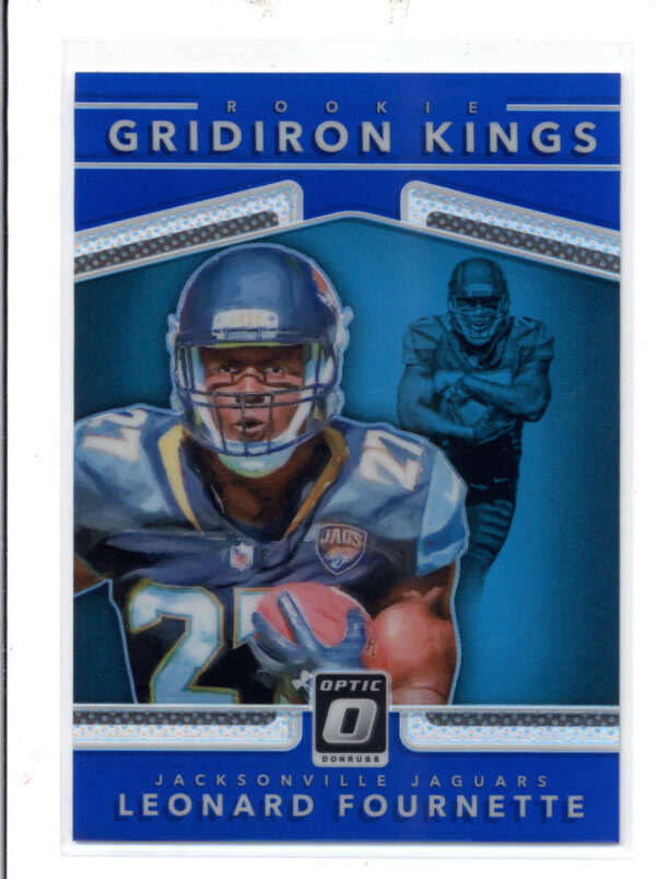 LEONARD FOURNETTE 2017 DONRUSS OPTIC #16 ROOKIE GRIDIRON KINGS BLUE #/149 AZ8183