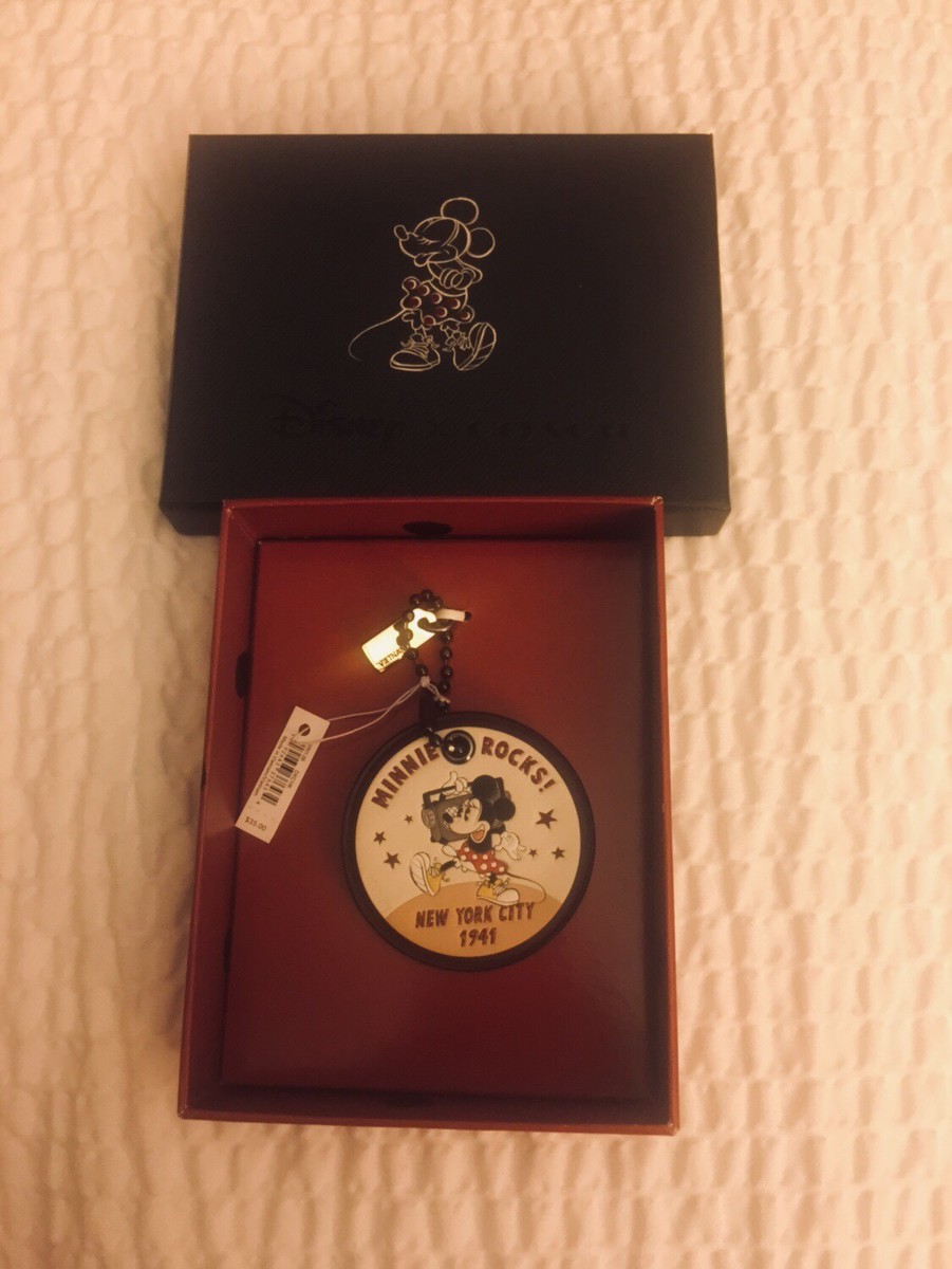 NEW COACH X Disney Minnie Rocks! Hangtag NYC 1941 Limited Ed