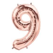 34' ROSE GOLD FOIL Numbers Balloons
