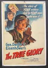 The True Glory Movie Poster Dwight D. Eisenhower Documentary *Hollywood Posters*