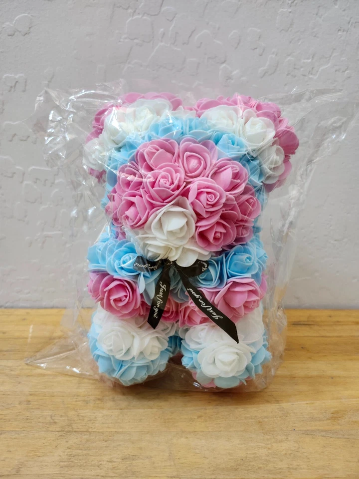 Osos/unicornios rosas de espuma floral género revela cumpleaños AMOR. TODAS LAS OCASIONES! Foto 2 de 4