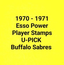 1970-71  ESSO NHL Power Players Hockey Stamps  ..... BUFFALO SABRES ... U-PICK