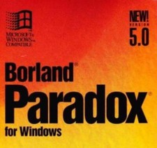 Borland Paradox 5.0 PC CD classic relational database application development 