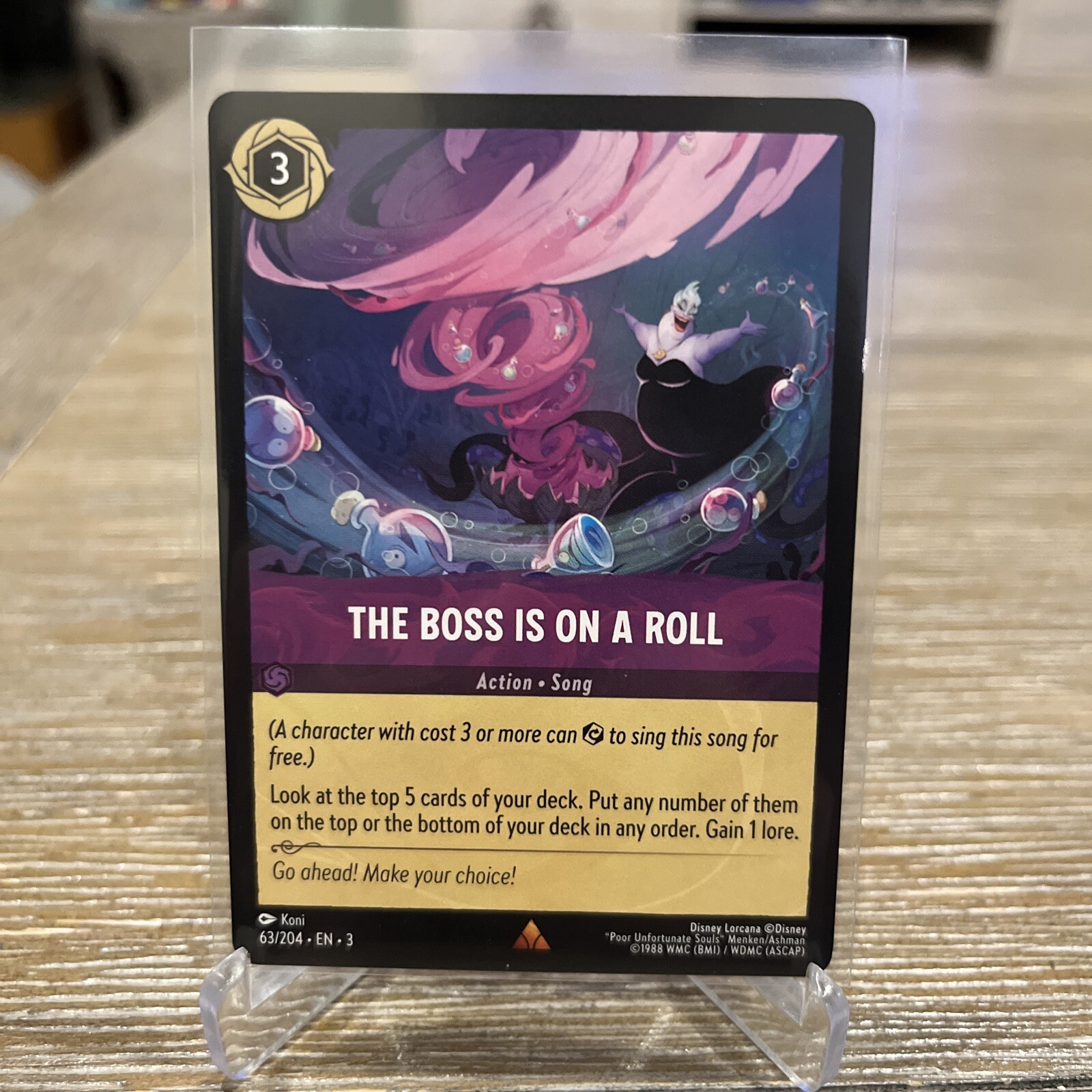 x1 The Boss is on a Roll - 63/204 - Rare Lorcana Into the Inklands M/NM