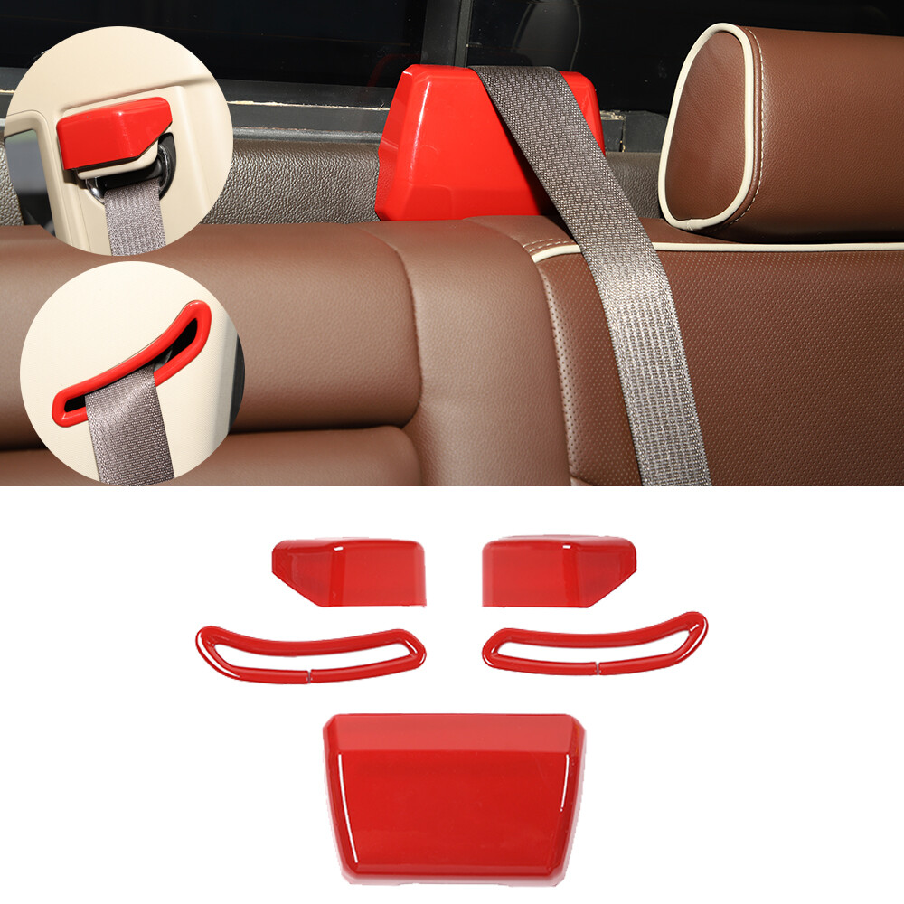 Seat Belt Buckle Cover Trim Frame For Chevy Silverado GMC Sierra 2014-18  Red ABS | eBay