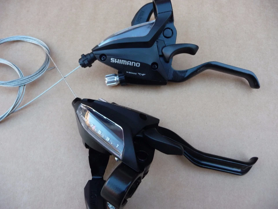 Shimano ST-EF500 Gear Shifters EZ Fire Plus STI Set - 7 speed - 3x7 -EF500 - Image 4 of 4