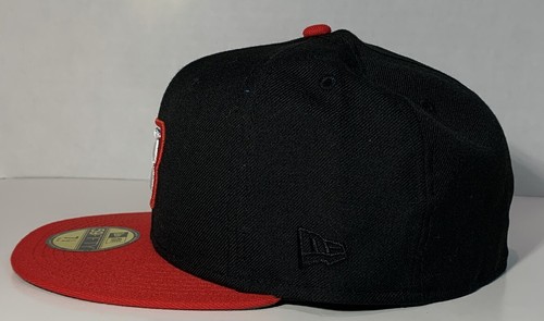 Sombrero Buffalo Bisons 59FIFTY New Era Rojo/Negro Ajustado 7 1/2 Exclusivo Buffalo Nuevo - Imagen 8 de 13