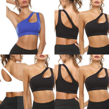 Womens Sports Bras Super Comfort Bra One Shoulder