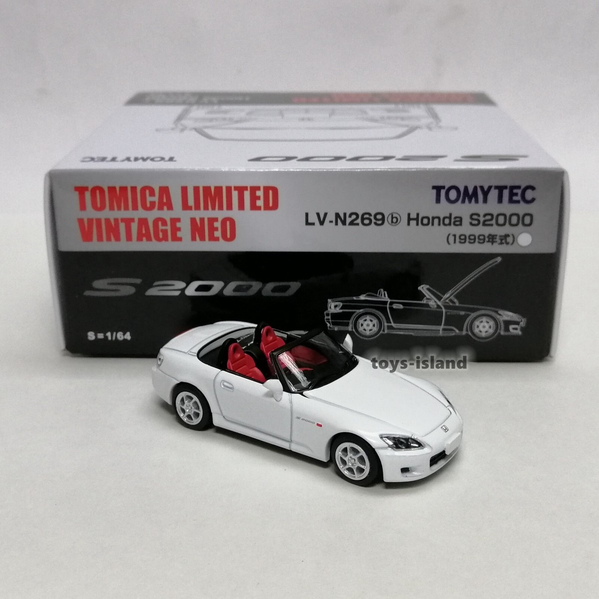 Tomica Limited Vintage NEO LV-N269b Honda S2000 99 (white) 1