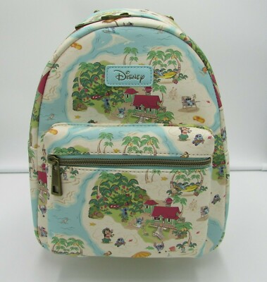LOUNGEFLY Disneyland Map Mini Backpack & Cardholder Loungefly Disney Walt Disney World 50th Anniversary Mickey  main image 4
