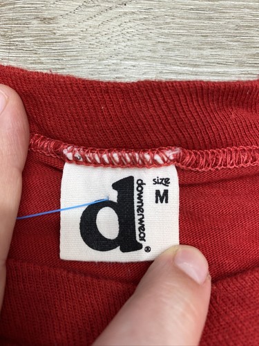 Downerwear “Coke Adds Life To Everything Nice” Red T-shirt SINGLE stitch Medium - Picture 4 of 10