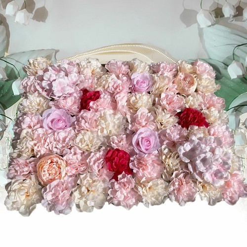 20 Pack Artificial Silk Flower Wall Panels Wedding Photography Party Venue Decor