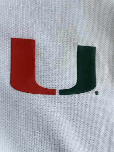 Adidas Miami Hurricanes Team Issue GameMode Men's L Polo NWT $75 MSRP - Picture 2 of 4