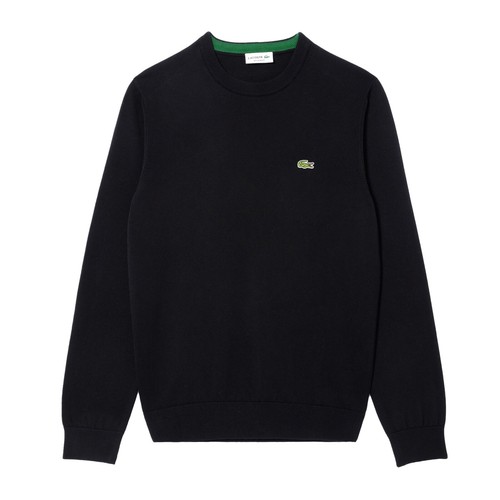 Lacoste Men's Crew Neck Cotton Sweater in Black AH1985-51 031