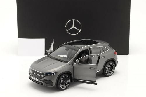 MERCEDES-BENZ EQA (H243) 2021 Designo Mountaingrey - 1/18 - NZG - Dealer version - Picture 3 of 8