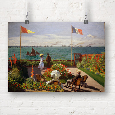Claude Monet: Garten an Sainte Adresse. Fine Art Print/Poster