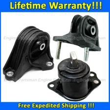 K2342 Motor & Transmission Mount Set 3pc For 2013-2017 Honda Accord 2.4L AUTO