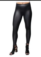 Jane and Bleecker Ladies' Size Large, Faux Leather Legging, Black