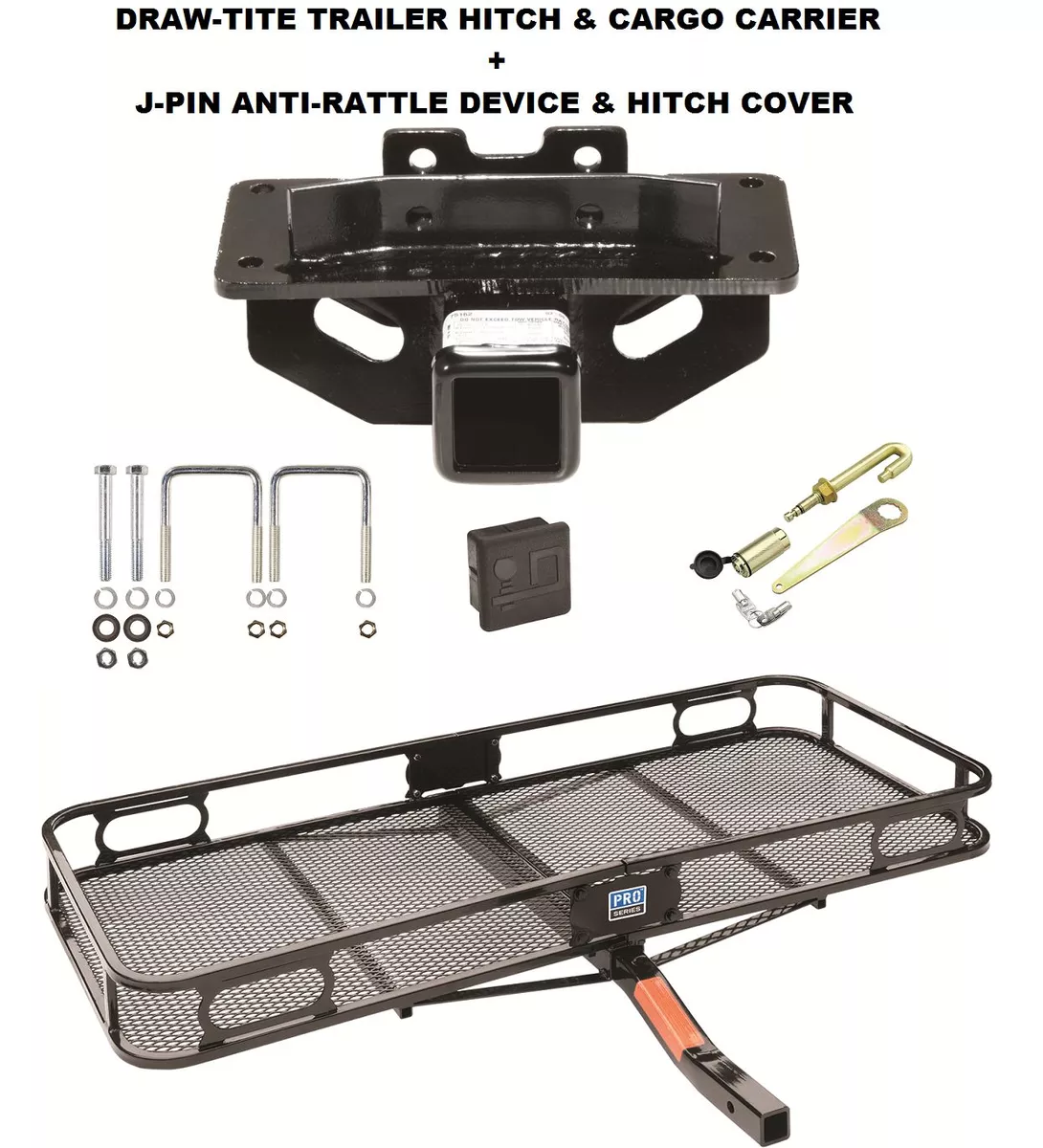 FITS 04 09 DODGE DURANGO TRAILER HITCH CARGO BASKET CARRIER SILENT
