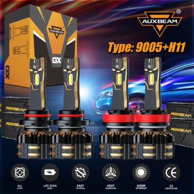 Kenworth T680 Headlights AUTOFAST 9005 High Beam H11 Low Beam LED Headlight Bulb, Hi/Lo Combo Beam Low - Foto 8