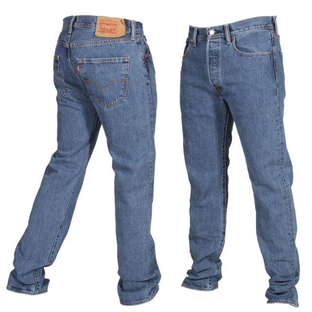 Levi's Mens 501 Original Denim Jeans 30w X 30l 30 Medium Stonewash 