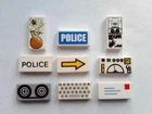 LEGO TILES PRINTED  DECORATED (SIZE 1X2)