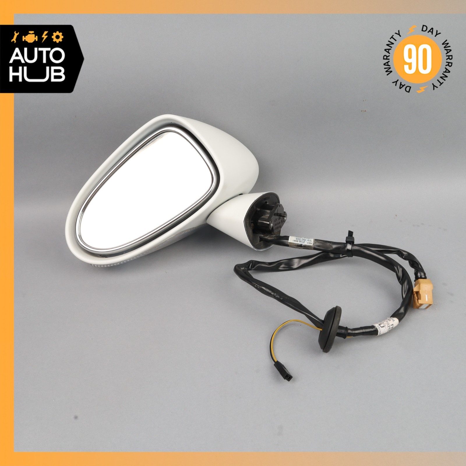 03-09 Bentley Continental GT GTC Left Side Rear View Door Mirror White OEM 87k