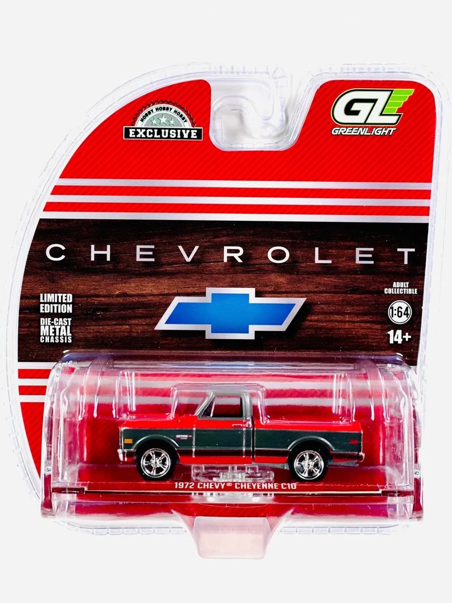 Greenlight 1/64 CHEVY 1972 CHEYENNE C10 Short Bed Pick Up Truck