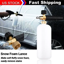1/4" Snow Foam Washer Gun Car Wash Soap Lance Cannon Spray Pressure Jet Bottle~