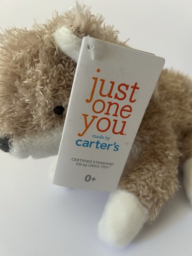 Carters Just One You hellbraun weiß Fuchs Plüsch Baby Spielzeug Stofftier Lovey 2022 T1 - Bild 2 von 6